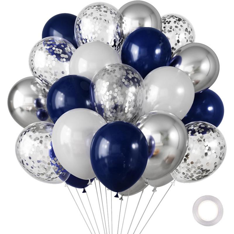 Metal Sequin Balloon Set - 30 Colorful Holiday Party Decorations