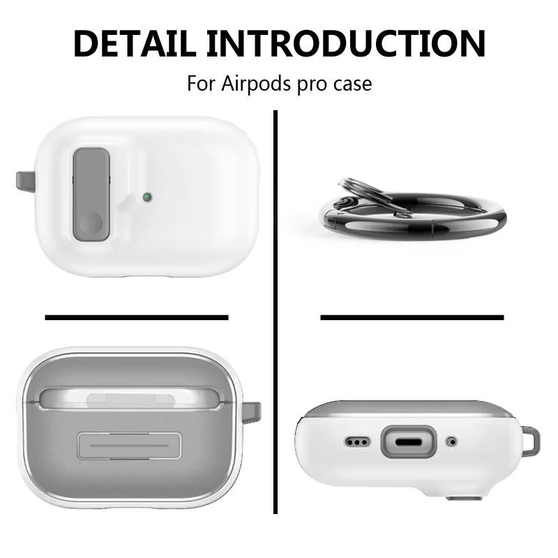 Automatic Switch Secure Lock Case Compatible AirPods Pro 2nd 1st Generation Protective Cover with Apple Air Pods 3 2 Case