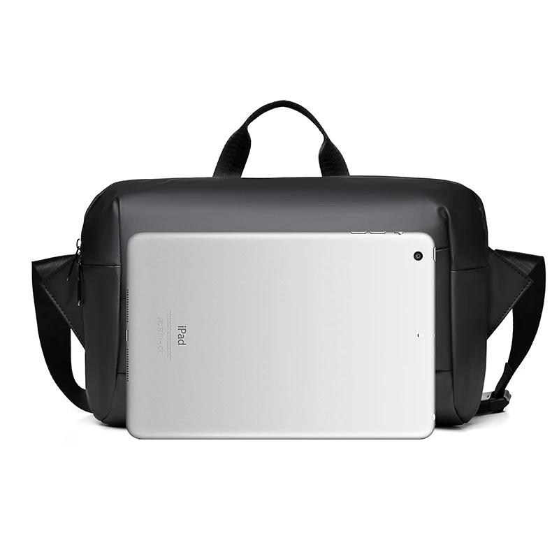 High Quality Trend Men'S Cross Body Bag Ipad Zip Waterproof Fashion Designer Chest Bag Daily Sport Cycling Sling Shoulder Bag