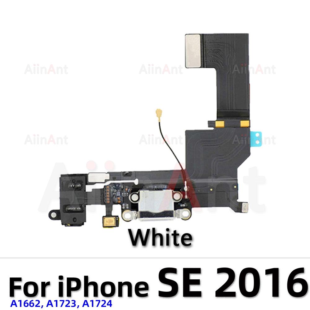 AiinAnt Dock USB Mic Board Charger Connector Fast Charging Port Flex Cable For iPhone 5s 6 6s Plus SE 2 3 2020 2026 Phone Parts