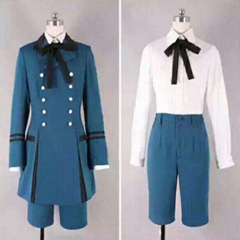 Black Butler Anime Ciel Phantomhive Cosplay Costumes Unisex Fullset Outfits Set