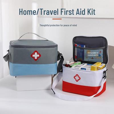 Geantă Portabilă de Depozitare Medicamente de Capacitate Mare - Kit de Urgență pentru Acasă și Călătorii
