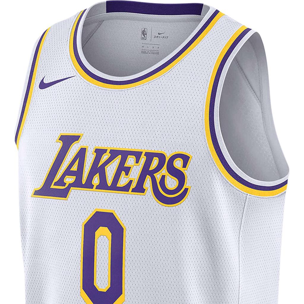 Nike NBA Tréninkové tílko Fanouškovská edice 20 - LA Lakers James Ne. 6 Pánské topy Bílé CW3595-103