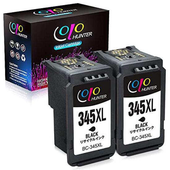 

Colohunter Black Ink Cartridges for Canon Remanufactured Ink Cartridges with Compatible with PIXUS and TS200 BC-345XL (2-Pack) - High-Yield,