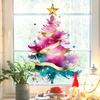 Christmas Tree Pine Window Sticker Self Adhesive Removable Static Cling Glass Decor