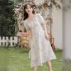 Summer small skirt long dress sweet floral dress women