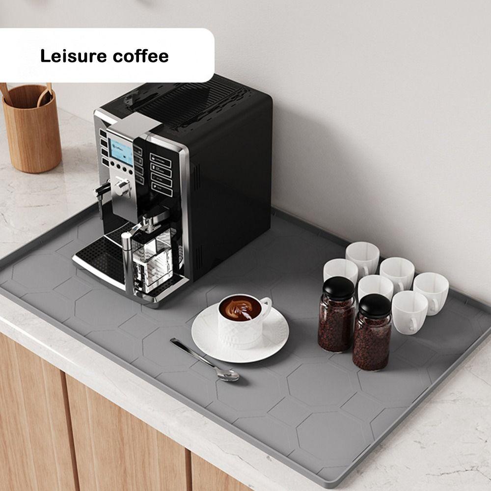 34" x 22" Under Sink Mat Silicone Sink Tray Multi-functional Pet Feeding Mat  for Kitchen Bathroom
