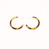 Zhao Lusi Xu Yan Maelard Caramel C-Shaped Minimalist Fashion Earrings