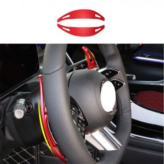 Fit For Benz GLC X254 -2024 Red Aluminum Steering Wheel Shift Paddles 2PCS