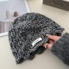 Autumn and winter new% all-wool pineapple pattern crochet knitted hat women's hollow lace bag head hat