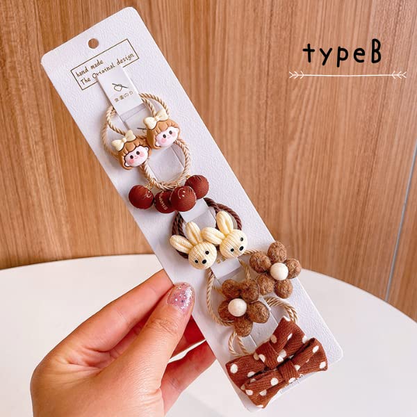 Lua Citron 10-piece Set, Hair Ties, Elastic, Adult, Mature, Hair Tie, Hair Accessory, Elegant, Ponytail, Cute, Korean, Stylish, Women's, Hair Clip,