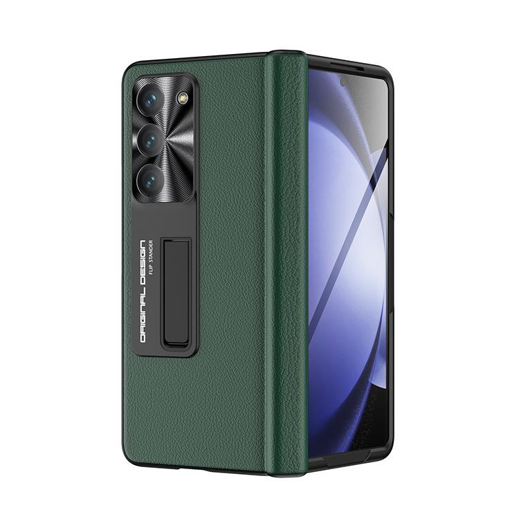Applicable to Samsung ZFold5 mobile phone case film integrated folding screen leather case all-inclusive bracket W24 anti-drop protective case