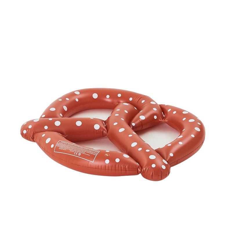 

Adult Inflatable Floating Row Thickened Pvc Brown Cartoon Bread Toy Water