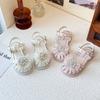Girls' Sandals New Style Summer Baby Girl Pearl Little Girl Bowknot Soft Bottom Princess Shoes Toe-covering Crystal Shoes
