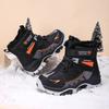 Winter Children's Fashionable Fleece Warm High Top Outdoor Cotton Boots Snow Boots Casual Cotton Shoes