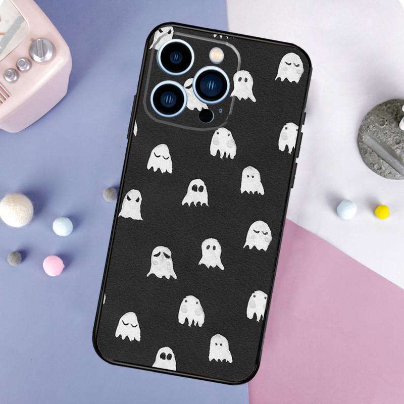 iPhone16 Mobile Phone Case Ghost, Cute, Scary Mobile Phone Case, Painted Anti-drop for Anti-drop Mobile Phone