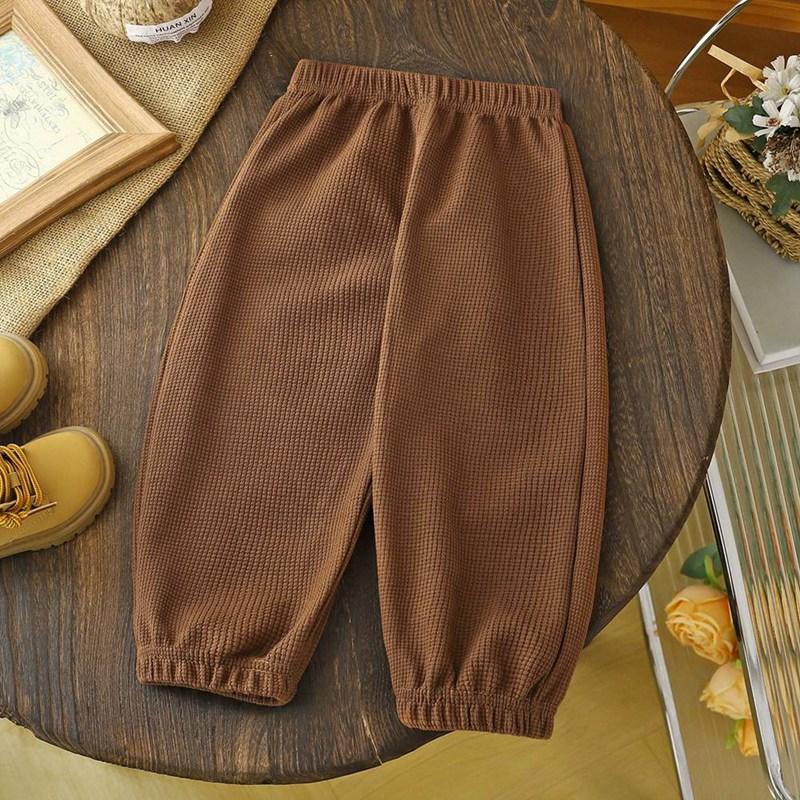 2-9 Years Kids Solid Color Casual Pants