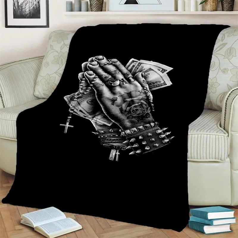 Bohatá 3D deka se vzorem dolaru euro, měkká deka pro domácí postel pohovka pohovka piknik cestovní kancelářská přikrývka pro děti