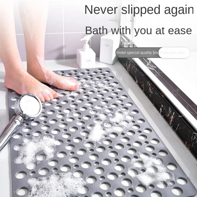 TPE Badezimmer rutschfeste Matte Rundes Loch Wasserleck mit Saugnapf rutschfeste Matte Badefußmatte