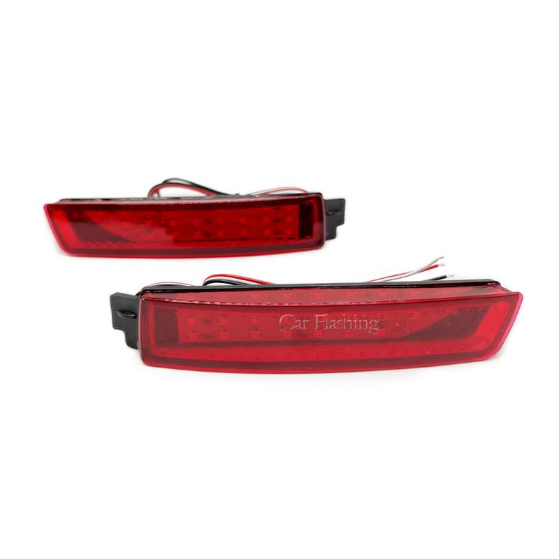2PCS LED Reflector For Nissan Kicks 2016 - Car Tail Light Rear Fog Lamp Bumper Light Auto Bulb Brake Light