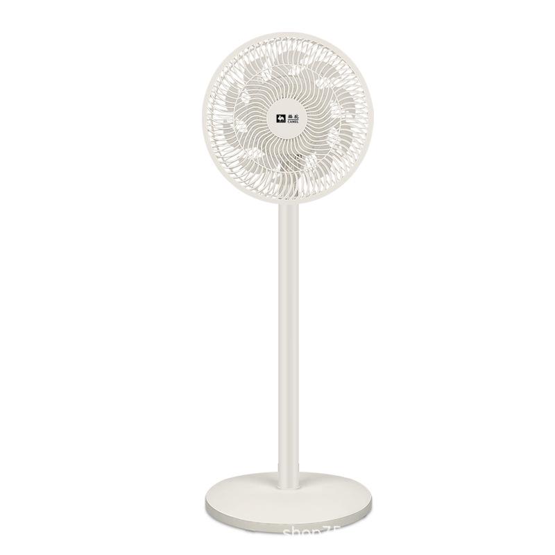 Ventilatore da terra elettrico oscillante silenzioso color cammello: Potente, Ampio Flusso d'Aria per Uso Domestico e per Dormitorio