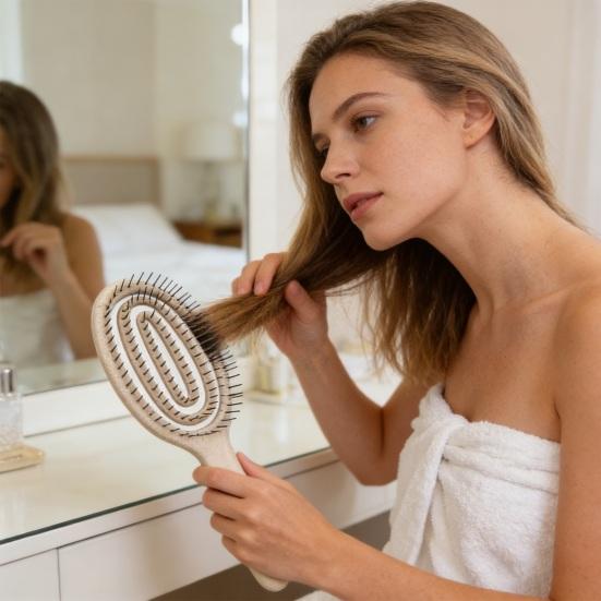 Frauen Haarentwirrbürste Antistatisch Kopfhautmassage Belüftete Haarbürste Welliges Glattes Nasses Trockenes Haar Volumenstylingbürste Haartönungskamm