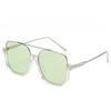 Vintage Oversized Sunglasses Fashion Men Women Square Shades Eyewear Trendy Ins Popular Brand Design UV400 Sun Glasses
