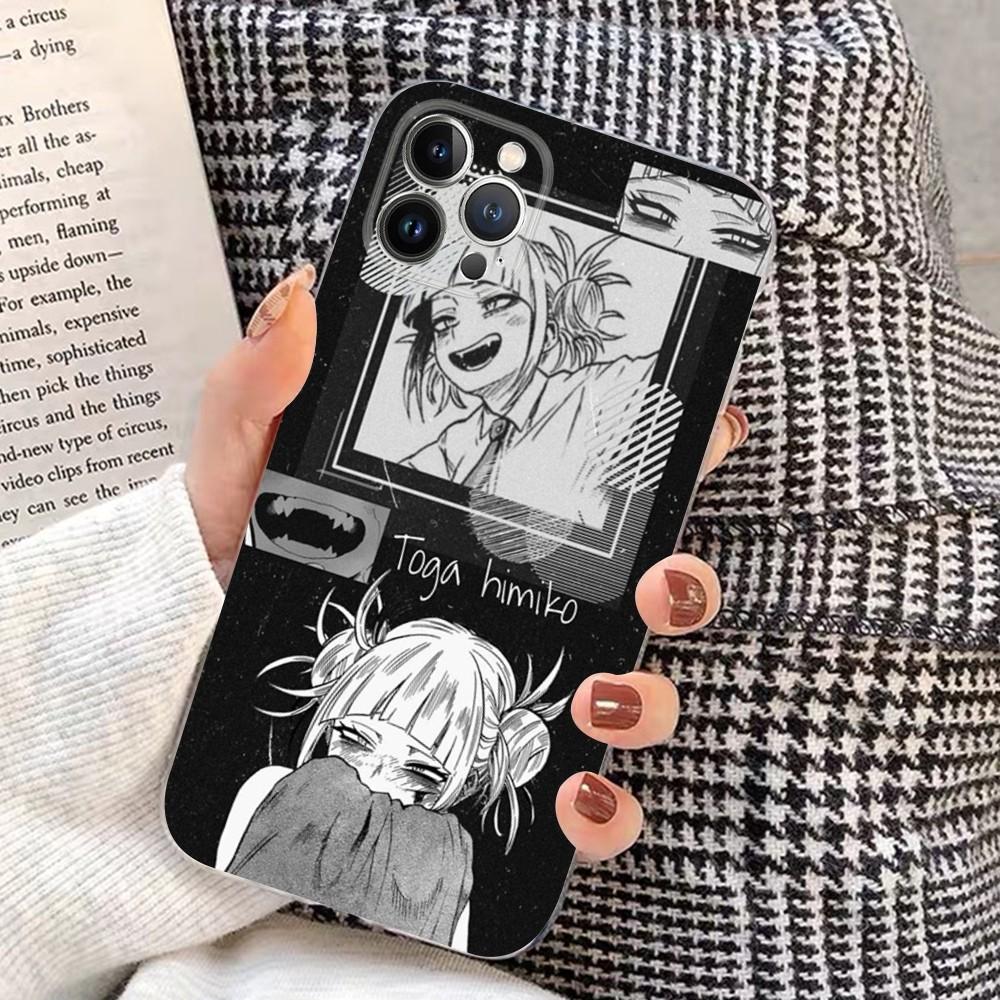 Coque de téléphone Himiko Toga Pour iPhone 16 15 14 13 12 Mini 11 Pro XS Max X XR SE 6 7 8 Plus Housse Souple en Silicone