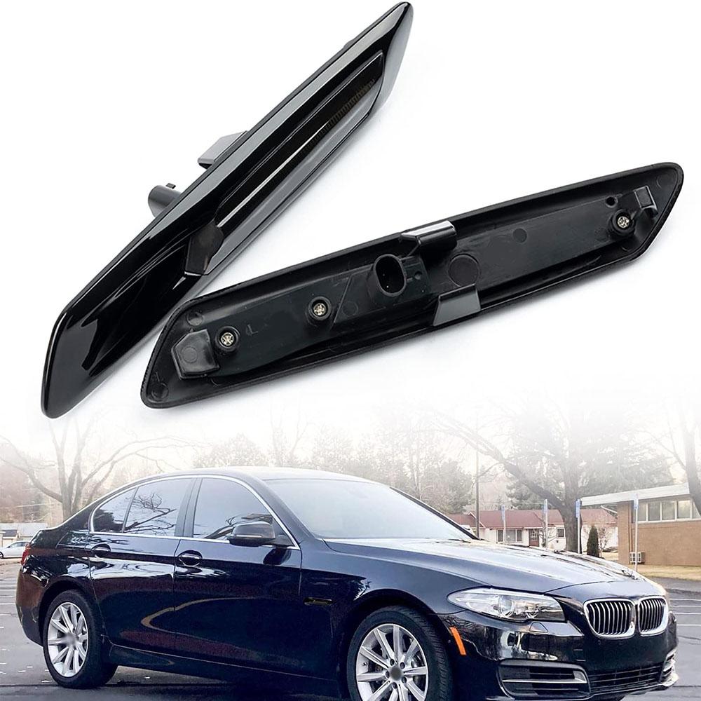 2x LED Side Marker Light Turn Signal Smoked 63137154167 For BMW 528i 528iX Sedan