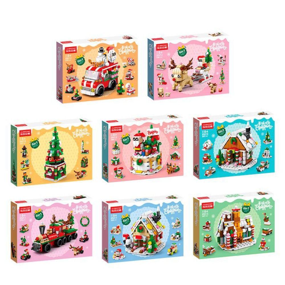 Christmas Mini House Model Mini House DIY Bricks Toys Christmas Building Blocks Set  Toddlers