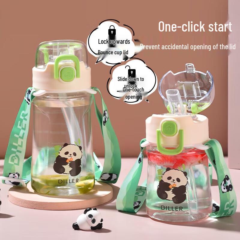 Diller Panda D2405 Portable Water Bottle with Handle, 400ml