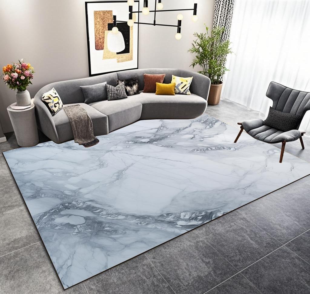 

Nordic Luxury Marble Living Room Carpet 200x300 Cm Large Area Non-slip Plush Rugs Decoration Bedroom Bedside Soft Floor Mats 60*90cm