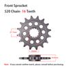 520 16T 17T Front 41T Rear Sprocket for HONDA NC750 2014-2024 NC700 2012-2015 CT700 D N ND CTX700 NSS750 NC 700 750 NSS CT CTX