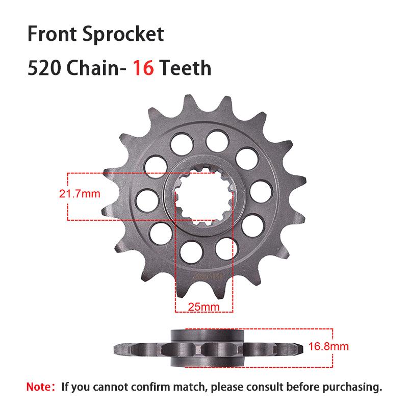 520 16T 17T Front 41T Rear Sprocket for HONDA NC750 2014-2024 NC700 2012-2015 CT700 D N ND CTX700 NSS750 NC 700 750 NSS CT CTX
