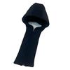 Winter Ready Detachable Button Zipper Down Jacket Hat Thickened Removable False Collar Hooded Sweatshirt Hat