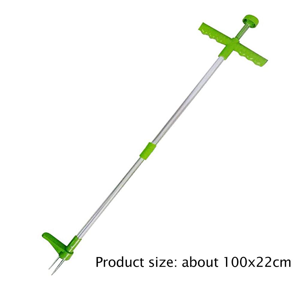 Stand Up Weeder Root Removal Tool with 3 Claws & Foot Pedal Garden Manual Weeder Handheld Weed Puller for Outdoor Yard Grass