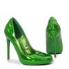 12cm Moda Europea Pelle Verniciata Rossa Punta Tonda Tacchi Sottili a Spillo Taglia Grande Scarpe da Donna Eleganti Per Pole Dance e Spettacolo da Palcoscenico WZ-091-2