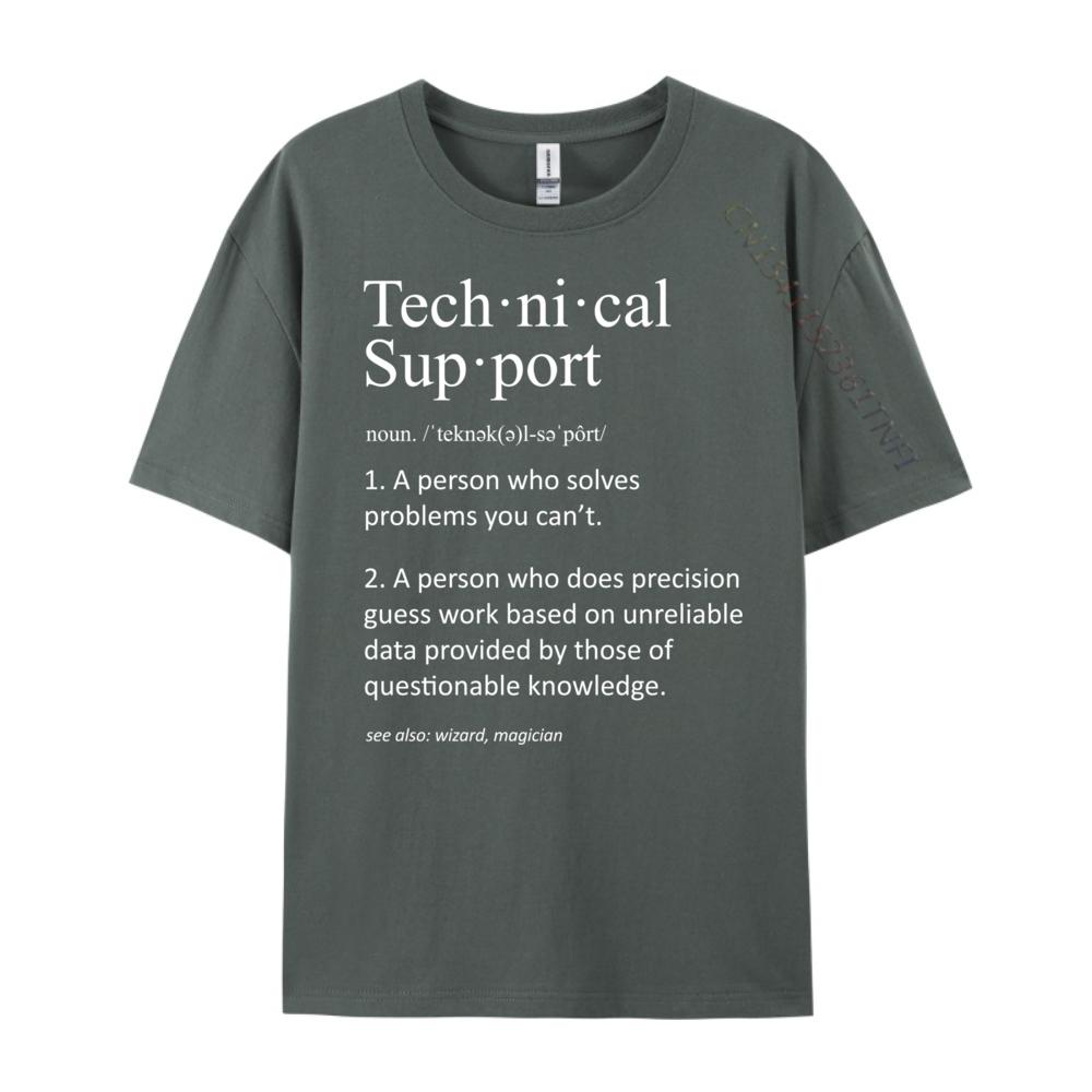 Funny Technical Support Definition Computer T Shirts For Men Graphic T Shirts Cool Fashionable and Trendy Camiseta