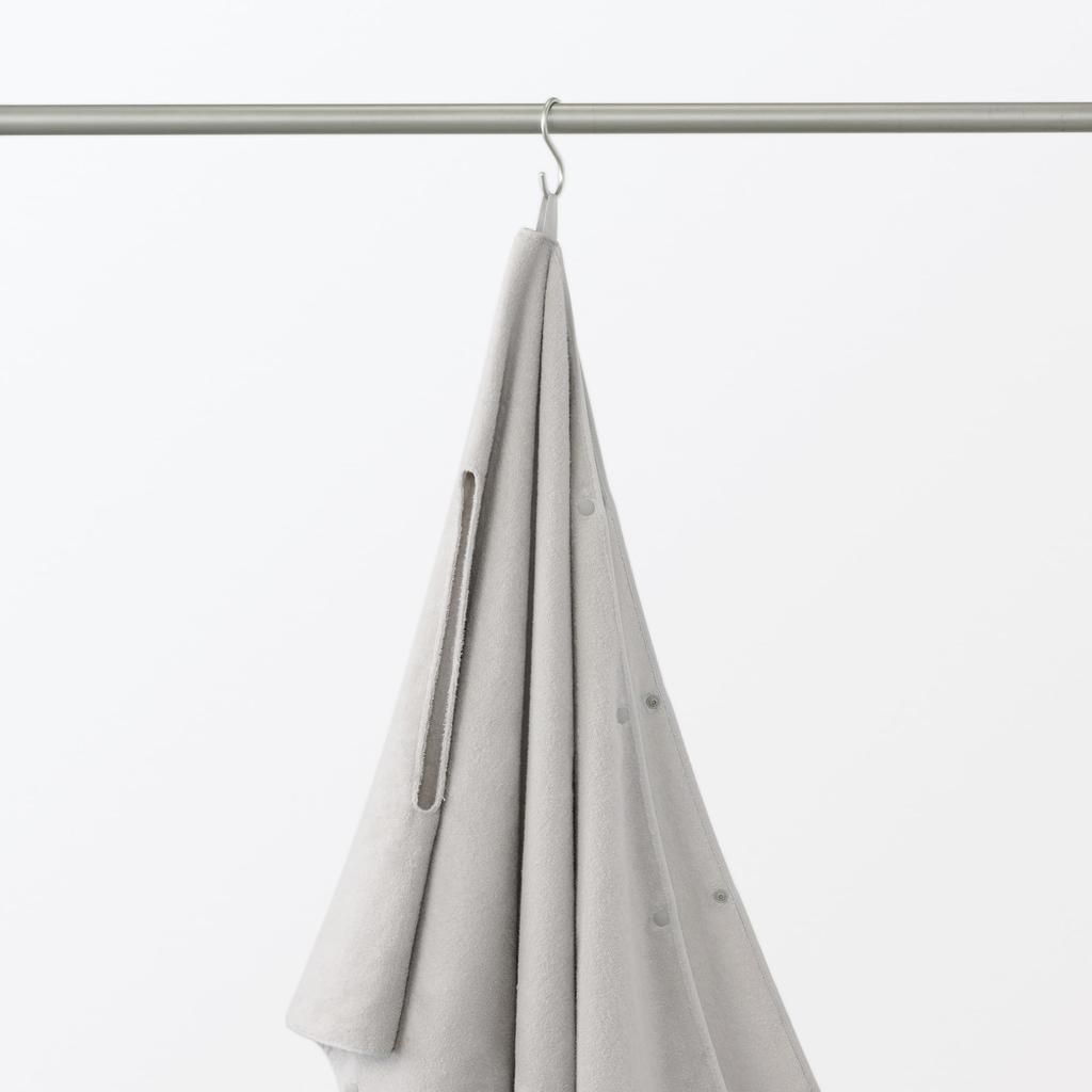 MUJI Bath Towel Poncho 70 X Gray 23113281 190cm,