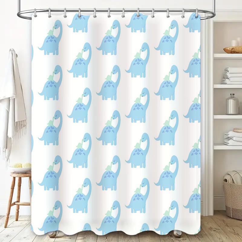 Bathroom Shower Curtain Floral Pattern Waterproof Fabric Decor Vintage Farmhouse Style Home Textile Modern Washable Liner