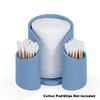 Cotton Pad QTips Holder, Bathroom Cups Dental Floss Dispenser, Storage Organizer for Cotton Pad QTips Paper Cup Floss, Bathroom