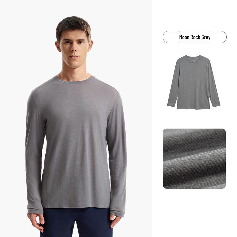 Men's Merino Wool Breathable Thermal Long-Sleeve T-Shirt NTSFH5583E