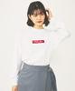 Milkfed Casual BAR LOGO BASIC TEE WHITE L/S Women's