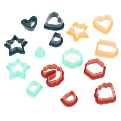 Coupe-boucles d'oreilles en polymère, coupe-argile en plastique, accessoires de moule à bijoux 24 pièces/ensemble