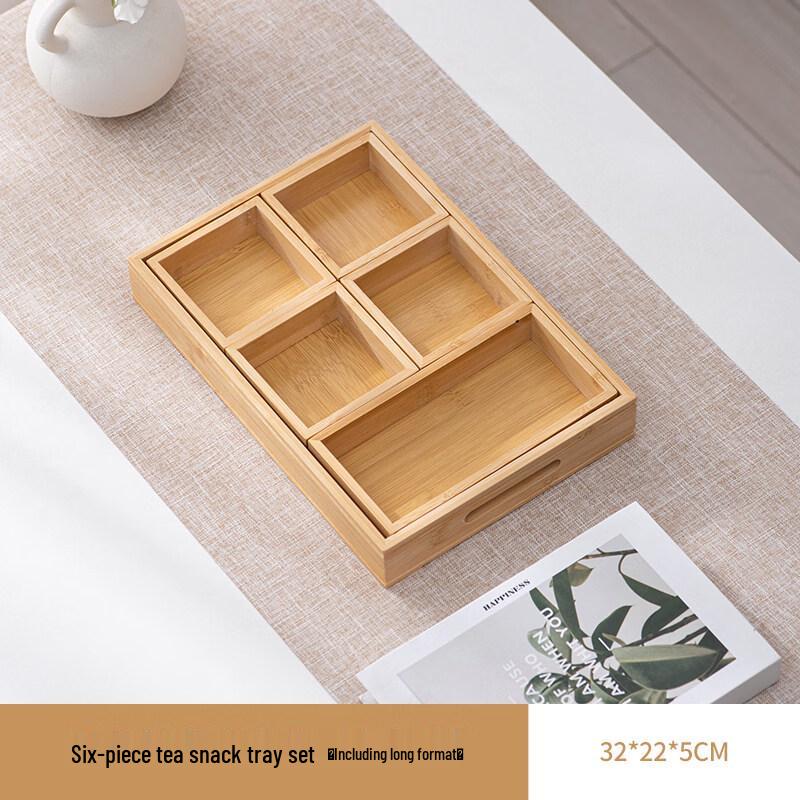 Bamboo Wood Tea & Serving Trays