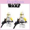 Star Wars Soldat Clonă Mini Blocuri de Construcție Mărime Mică Jucărie Plastic ABS Soldat Galben 38 piese