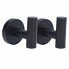 2 PCS Stainless Steel Towel Hook Black Coat Hook Stable Robe Hook  Door Hanging
