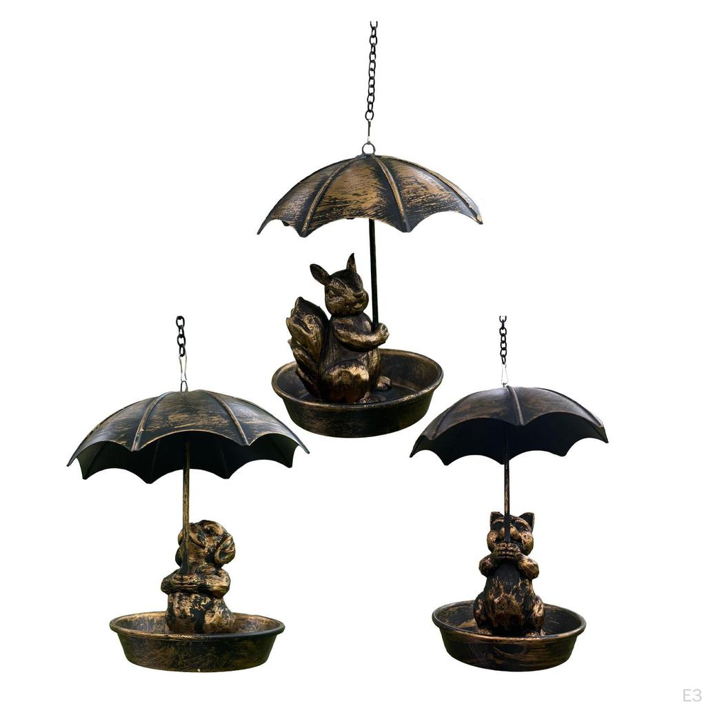 Bird Feeder Food Tray Garden Decor Craetive Animal Shape Water Feeding Birds Station