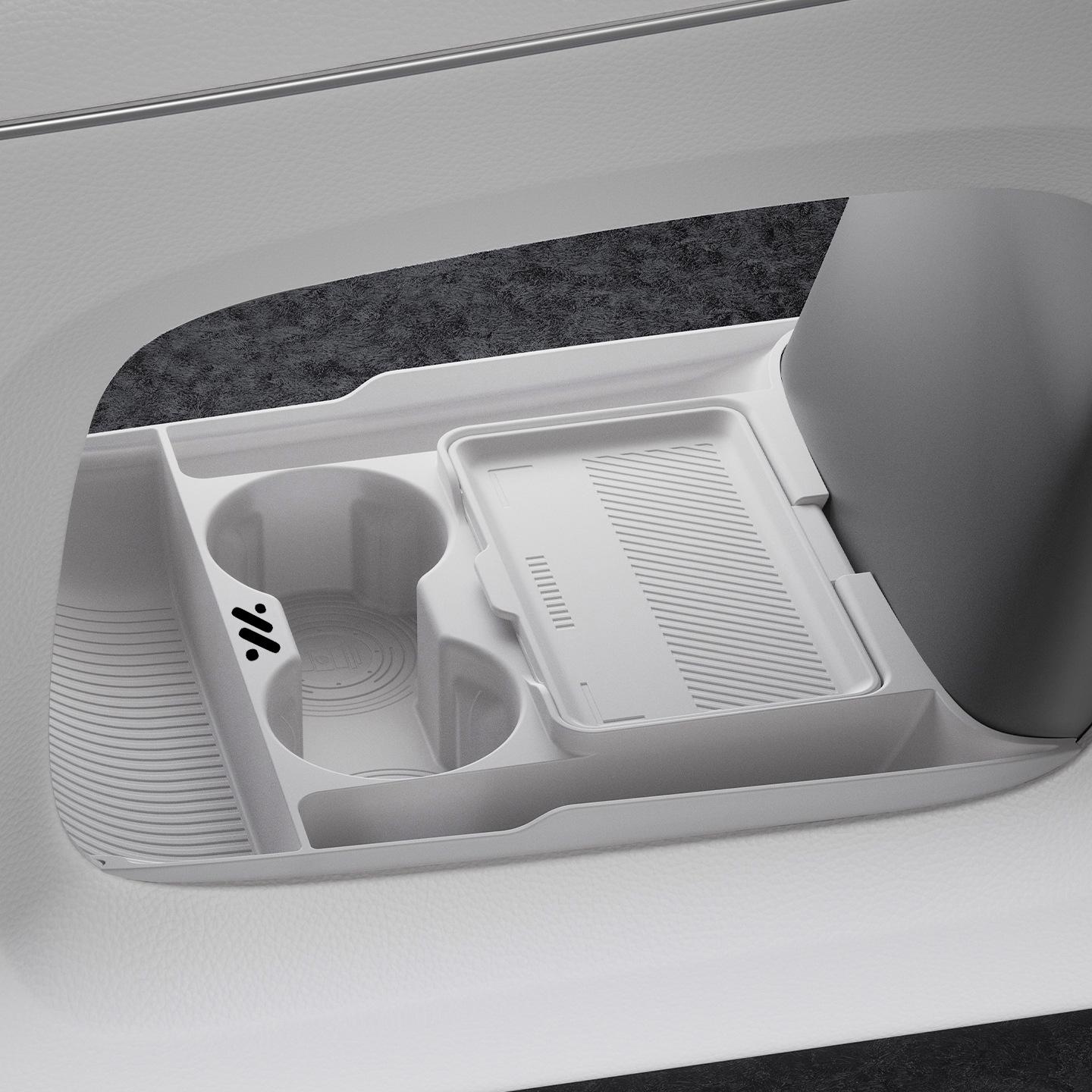 

ZEEKR LS9 Silicone Storage Box: Non-Slip and Wear-Resistant for Original Car Console (Fits 26 Models)