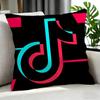 Social Tiktok Cushion Cover Cushion Cover Set 4Pcs 50X50 45X45 40X40 Pillowcase Decorative Sofa Home Decor